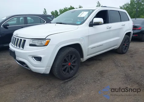 2015 Jeep Grand Cherokee Overland z USA, uszkodzony, nr VIN 1C4RJFCG7FC623364